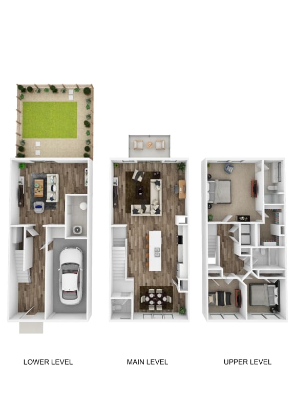 Floor Plans of Brookestone Townhomes in Waldorf MD